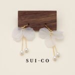 Lyra Earrings – S925 Silver & Acrylic Leaf Design