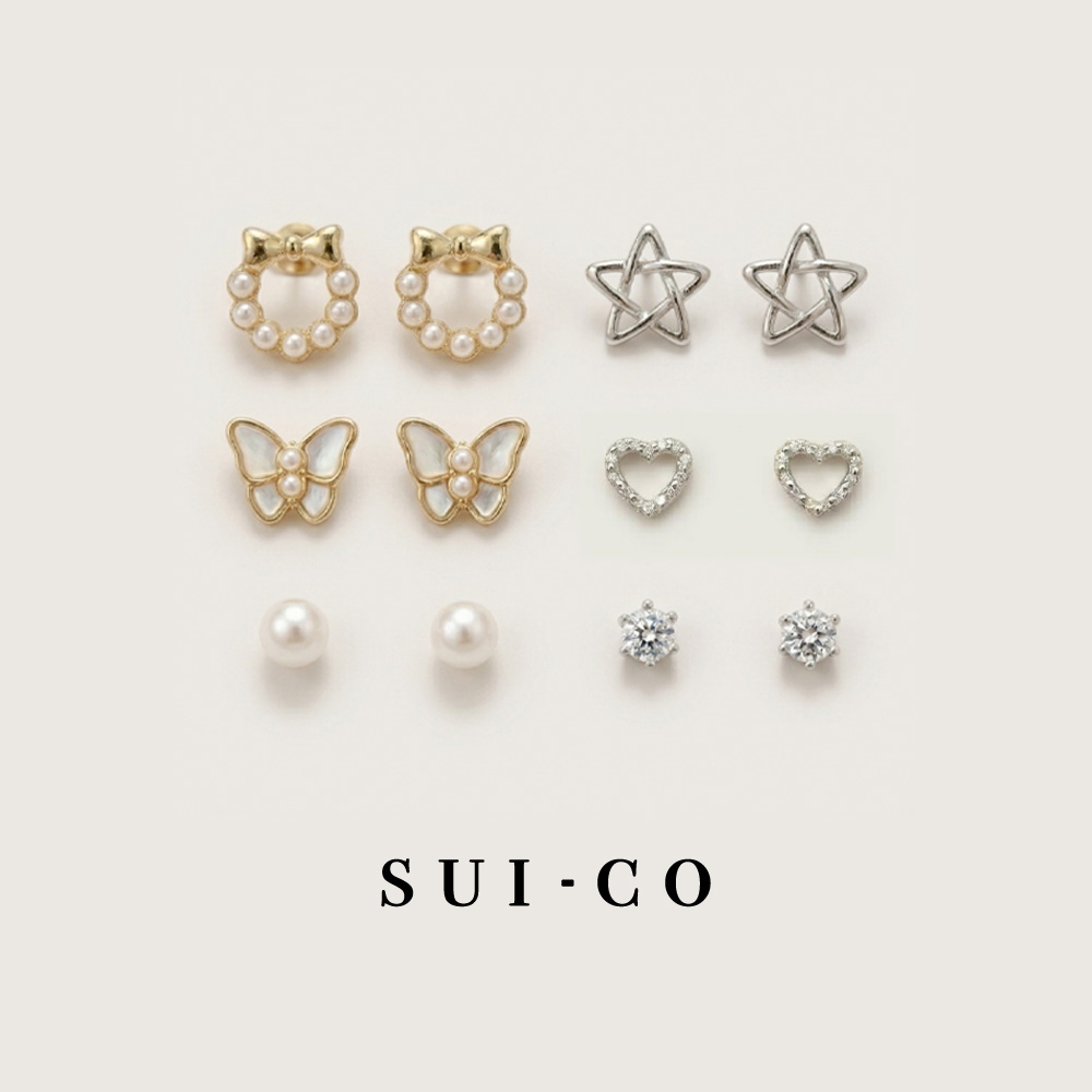 Aurelia 6 Days Imitation Pearl & Zircon Earring Set