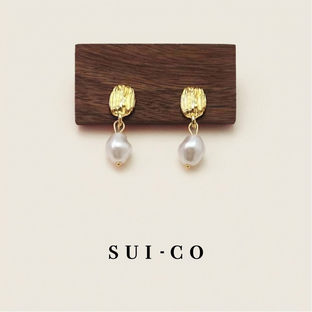 Nerise Imitation Pearl Clip-On Earrings: Graceful Comfort