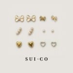 Maelis 6 Days Imitation Pearl & Zircon Earring Set