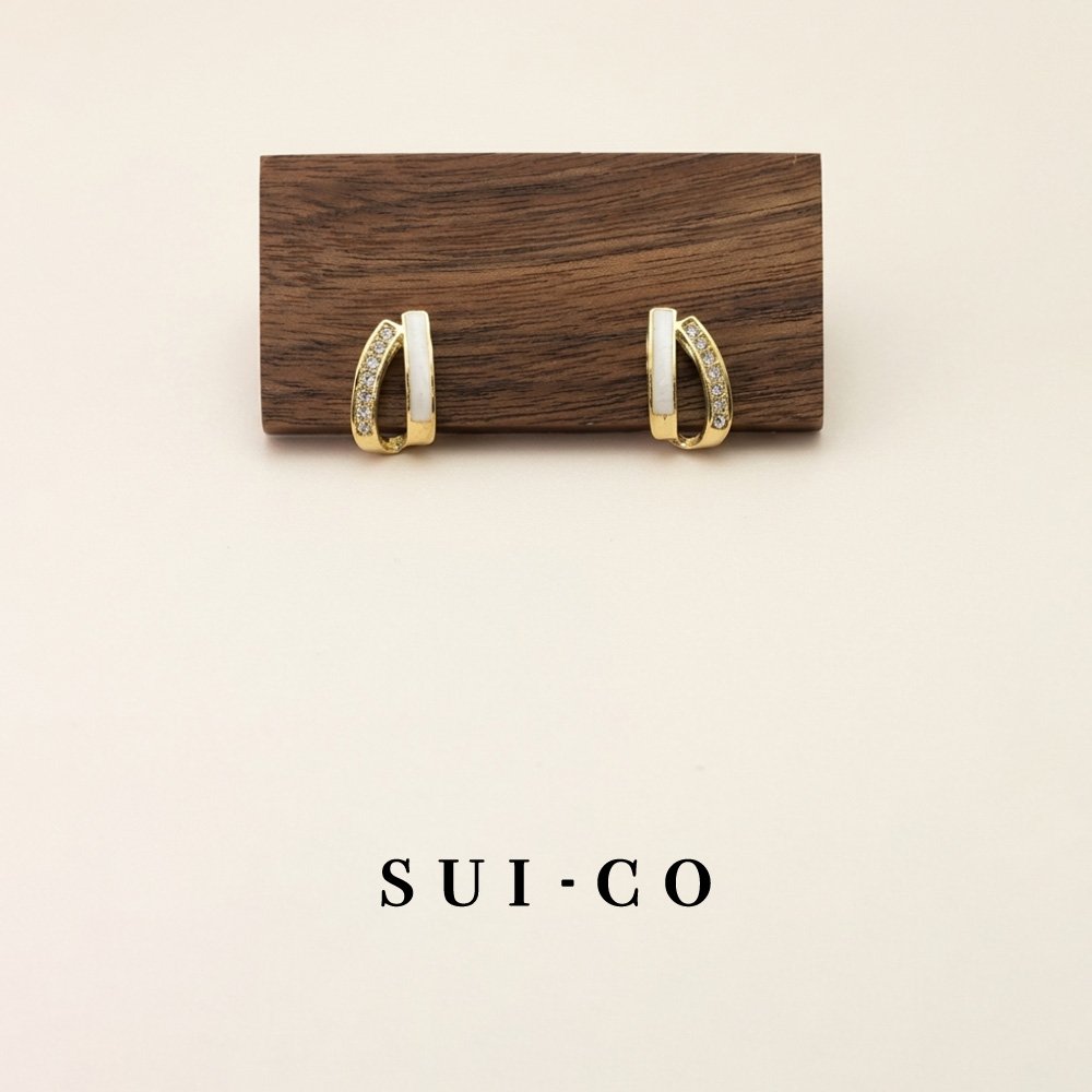 Varese Minimalist Zircon Stud Earrings | S925 Silver