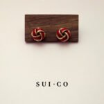 Maia Enamel Twist Studs: Sculptural Design in Rich Vintage Enamel