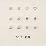 Evelyn 6-Pair Mini Stud Set: Everyday Versatility with S925 Posts