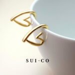 Dainty Heart Shape Post Earrings (22mm) | S925 Posts