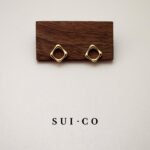 Axis Geometric Open Square Studs (14mm)