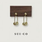 Tie-The-Knot Paperclip Earrings (Matte Gold)